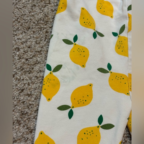 Hanna Andersson 2T Lemon Print Crop Leggings | spring | summer | play - Picture 6 of 8